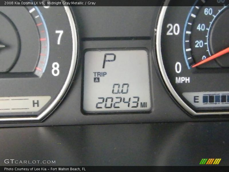 Midnight Gray Metallic / Gray 2008 Kia Optima LX V6