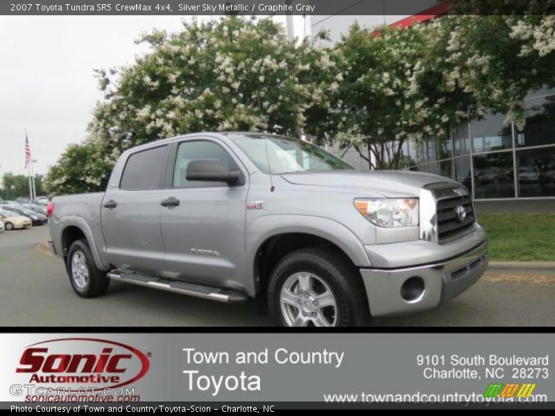 Silver Sky Metallic / Graphite Gray 2007 Toyota Tundra SR5 CrewMax 4x4