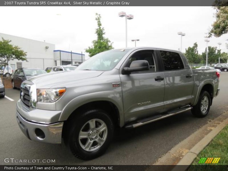 Silver Sky Metallic / Graphite Gray 2007 Toyota Tundra SR5 CrewMax 4x4