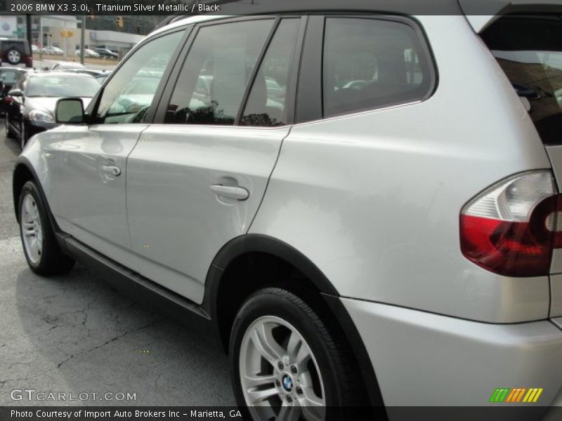 Titanium Silver Metallic / Black 2006 BMW X3 3.0i