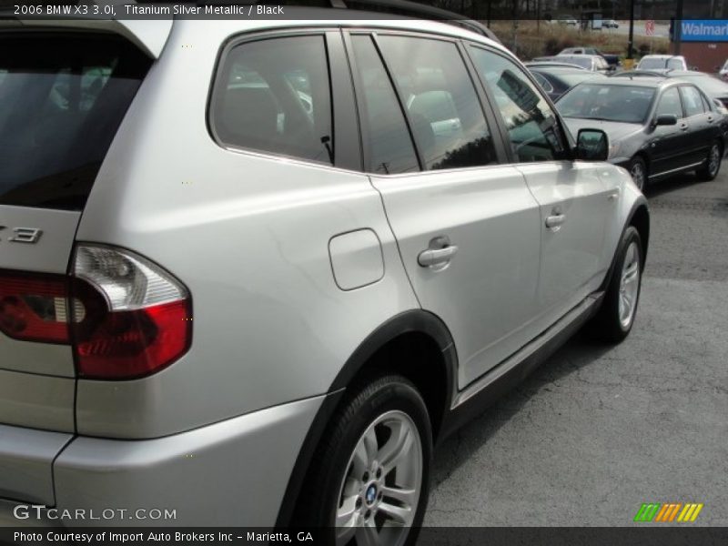 Titanium Silver Metallic / Black 2006 BMW X3 3.0i