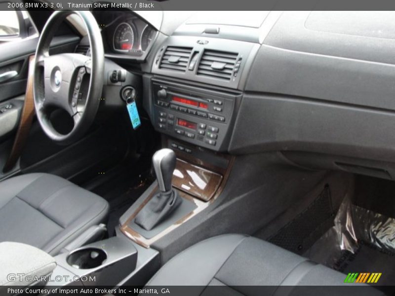 Titanium Silver Metallic / Black 2006 BMW X3 3.0i