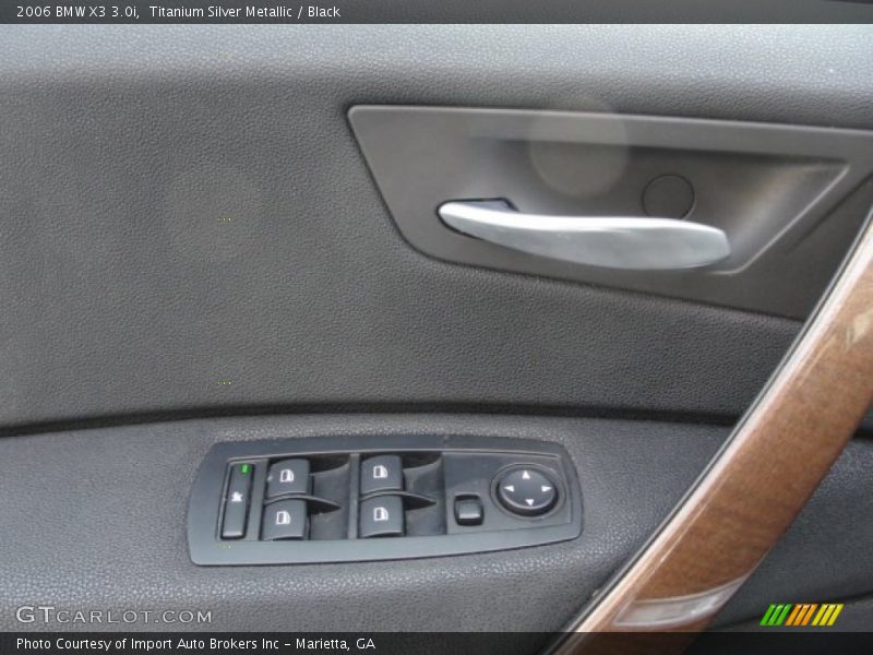 Titanium Silver Metallic / Black 2006 BMW X3 3.0i