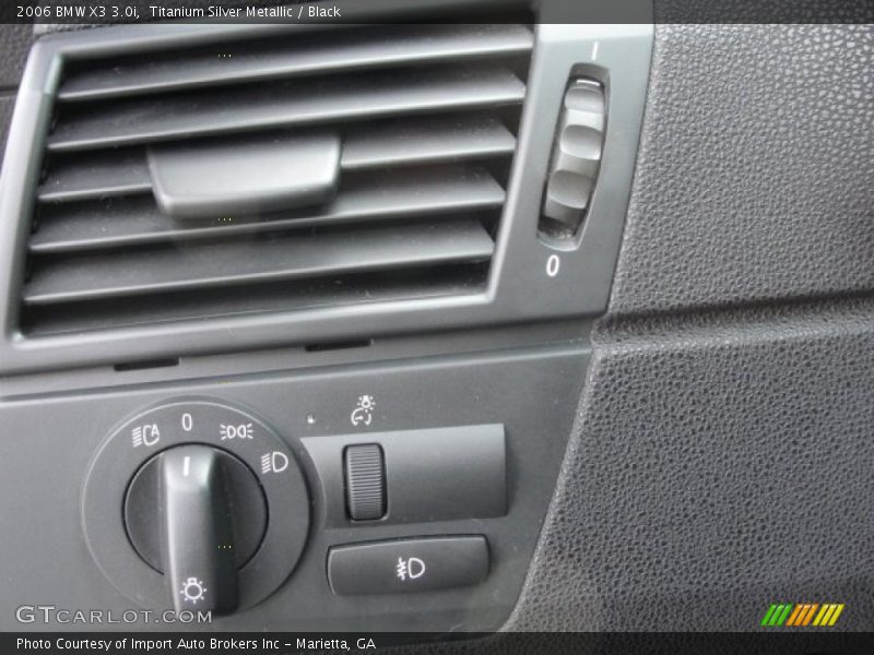 Titanium Silver Metallic / Black 2006 BMW X3 3.0i