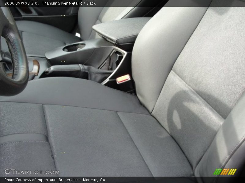Titanium Silver Metallic / Black 2006 BMW X3 3.0i