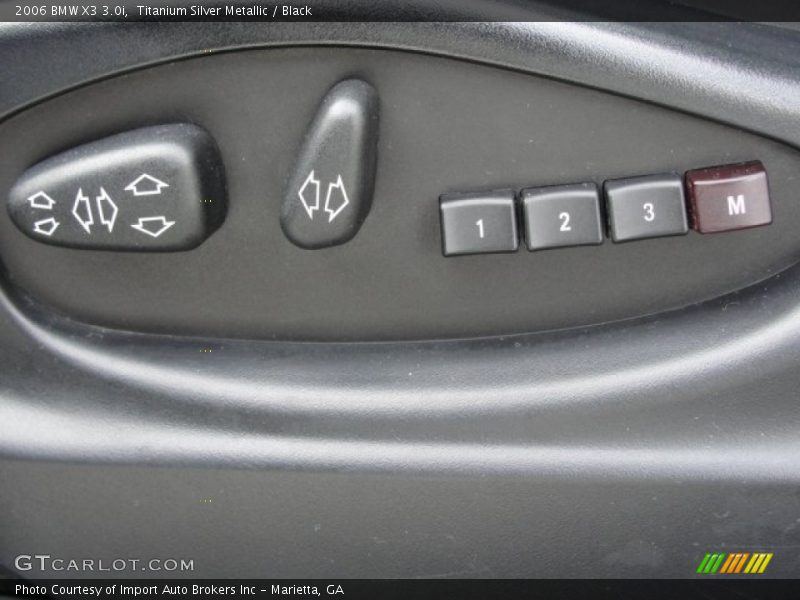 Titanium Silver Metallic / Black 2006 BMW X3 3.0i