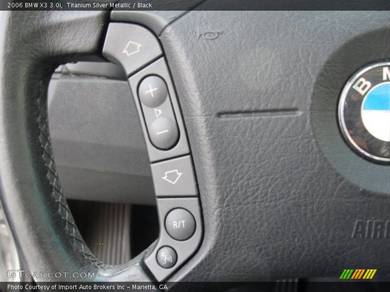 Titanium Silver Metallic / Black 2006 BMW X3 3.0i