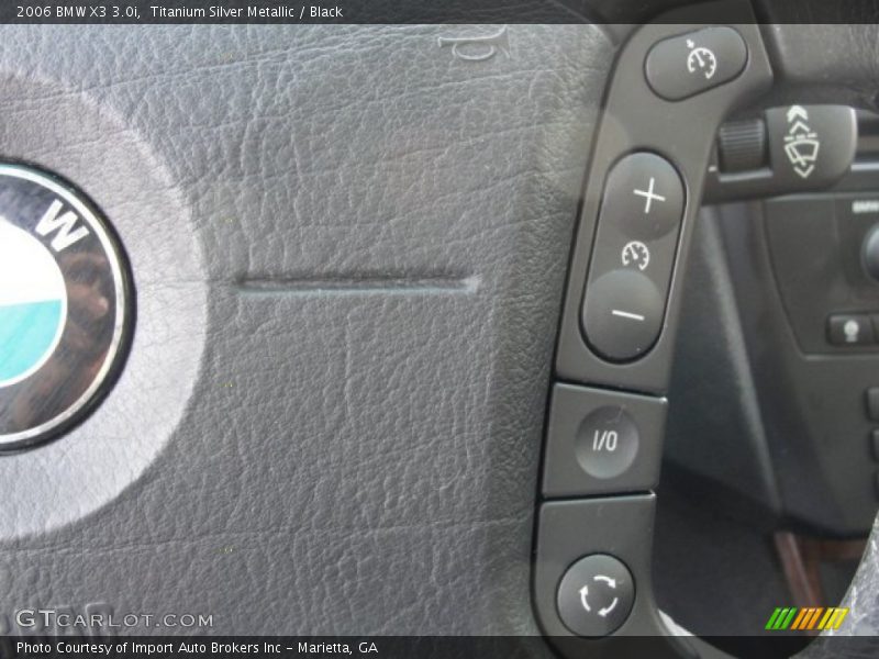 Titanium Silver Metallic / Black 2006 BMW X3 3.0i