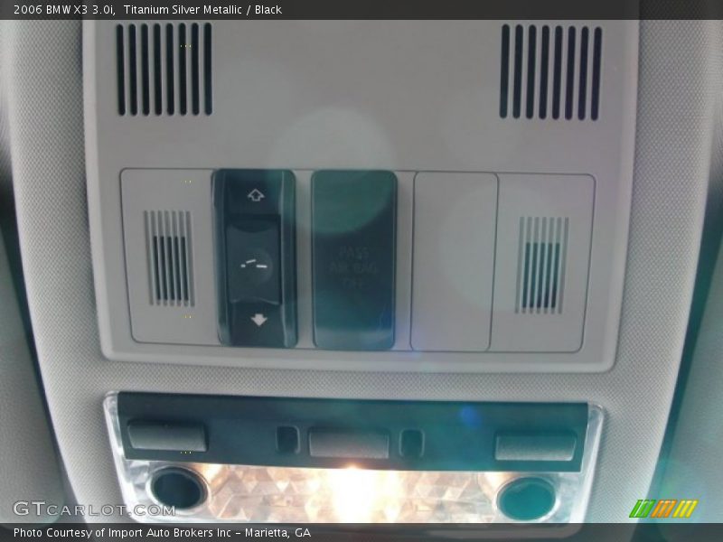 Titanium Silver Metallic / Black 2006 BMW X3 3.0i