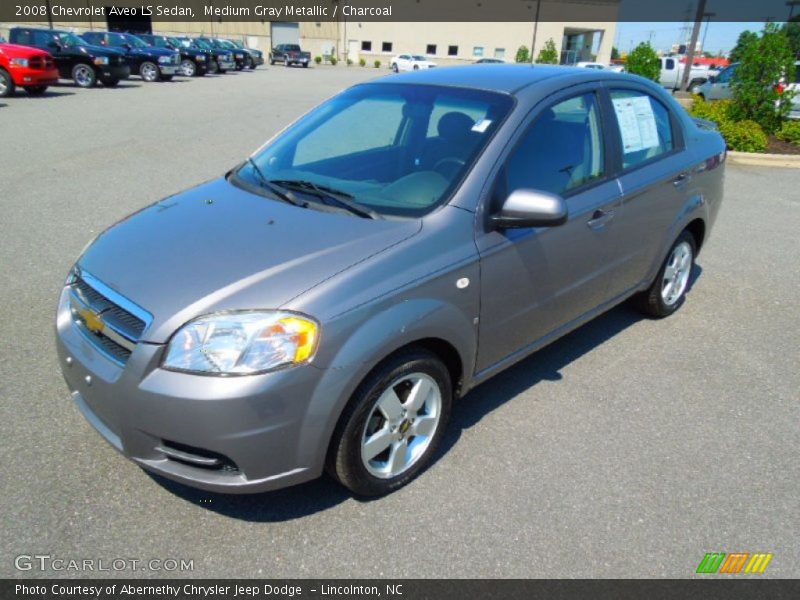 Medium Gray Metallic / Charcoal 2008 Chevrolet Aveo LS Sedan