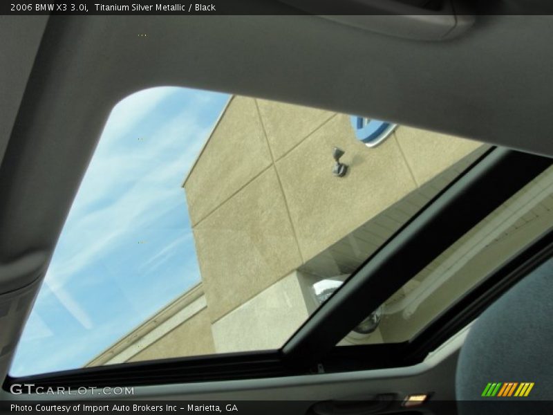 Titanium Silver Metallic / Black 2006 BMW X3 3.0i