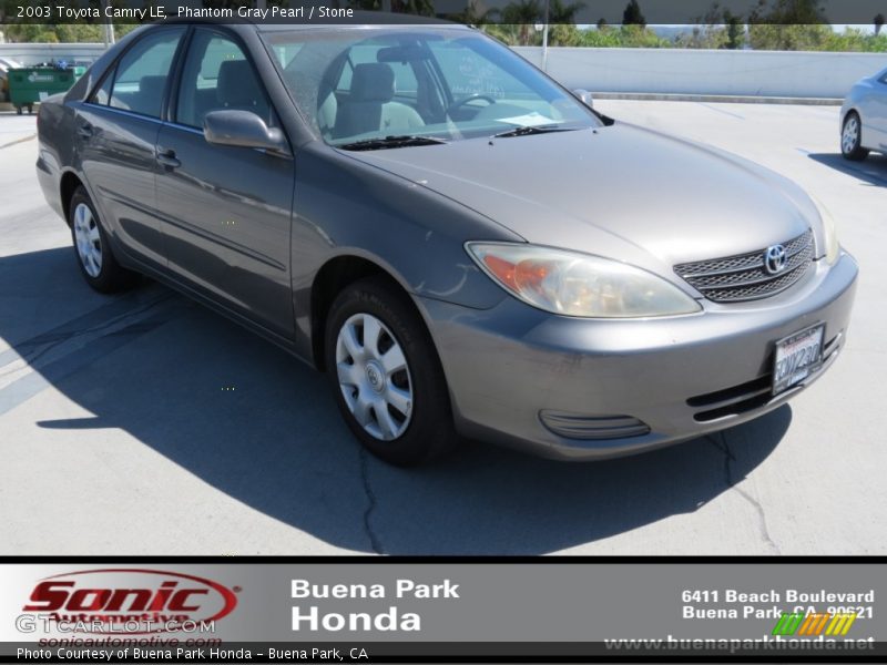 Phantom Gray Pearl / Stone 2003 Toyota Camry LE