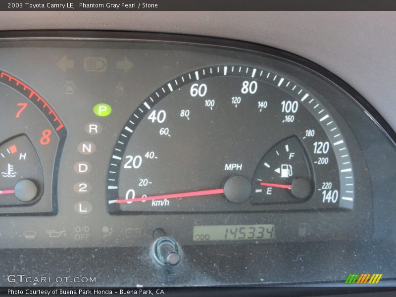 Phantom Gray Pearl / Stone 2003 Toyota Camry LE
