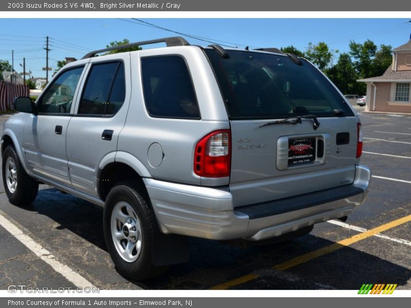 Bright Silver Metallic / Gray 2003 Isuzu Rodeo S V6 4WD