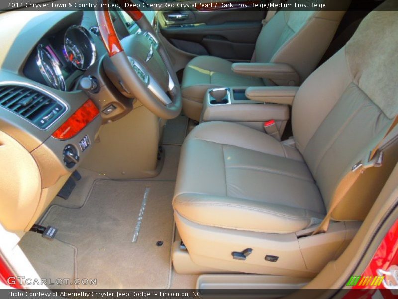 Deep Cherry Red Crystal Pearl / Dark Frost Beige/Medium Frost Beige 2012 Chrysler Town & Country Limited
