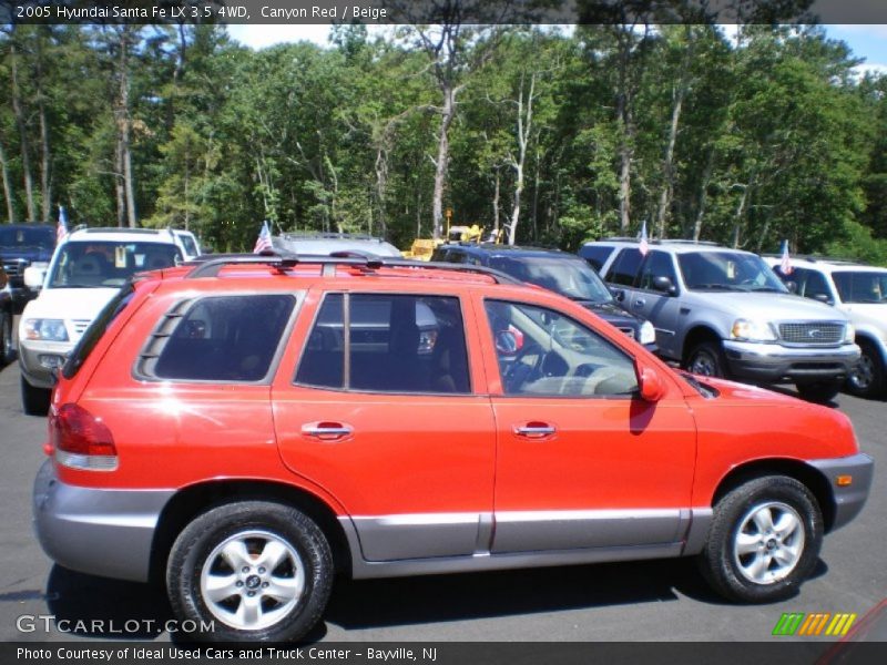 Canyon Red / Beige 2005 Hyundai Santa Fe LX 3.5 4WD