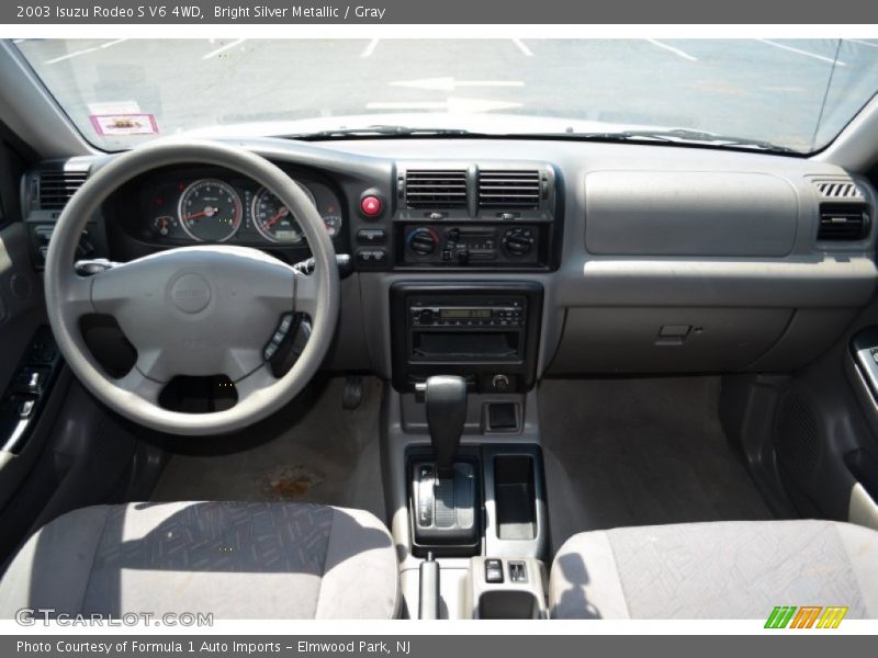 Bright Silver Metallic / Gray 2003 Isuzu Rodeo S V6 4WD