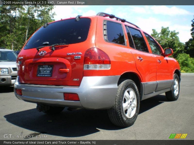 Canyon Red / Beige 2005 Hyundai Santa Fe LX 3.5 4WD