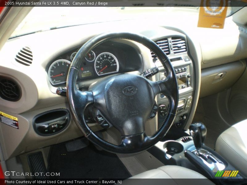 Canyon Red / Beige 2005 Hyundai Santa Fe LX 3.5 4WD