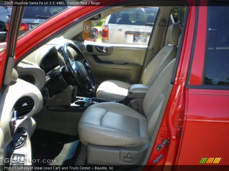 Canyon Red / Beige 2005 Hyundai Santa Fe LX 3.5 4WD