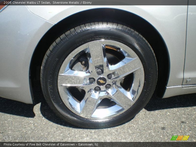 Silverstone Metallic / Ebony 2008 Chevrolet Malibu LT Sedan
