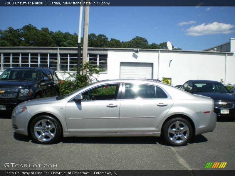Silverstone Metallic / Ebony 2008 Chevrolet Malibu LT Sedan
