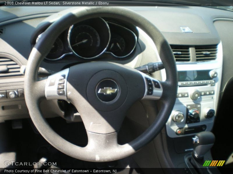 Silverstone Metallic / Ebony 2008 Chevrolet Malibu LT Sedan