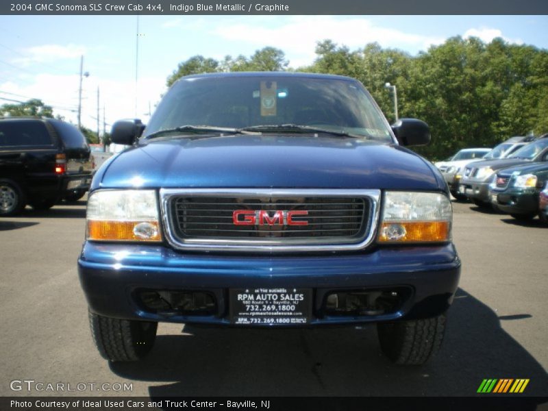 Indigo Blue Metallic / Graphite 2004 GMC Sonoma SLS Crew Cab 4x4