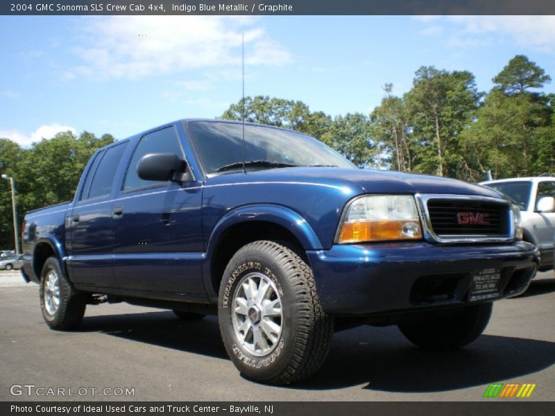Indigo Blue Metallic / Graphite 2004 GMC Sonoma SLS Crew Cab 4x4