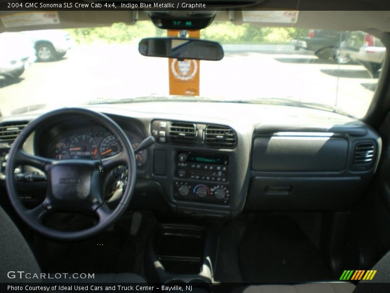 Indigo Blue Metallic / Graphite 2004 GMC Sonoma SLS Crew Cab 4x4