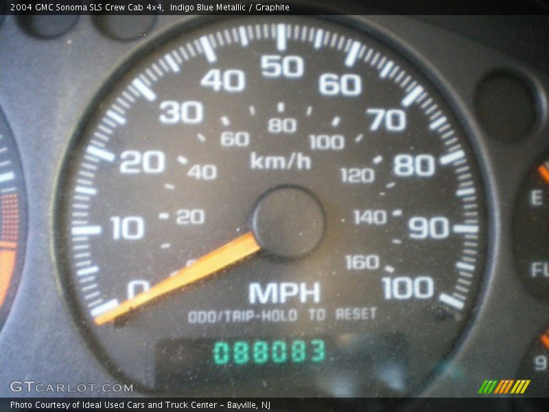 Indigo Blue Metallic / Graphite 2004 GMC Sonoma SLS Crew Cab 4x4