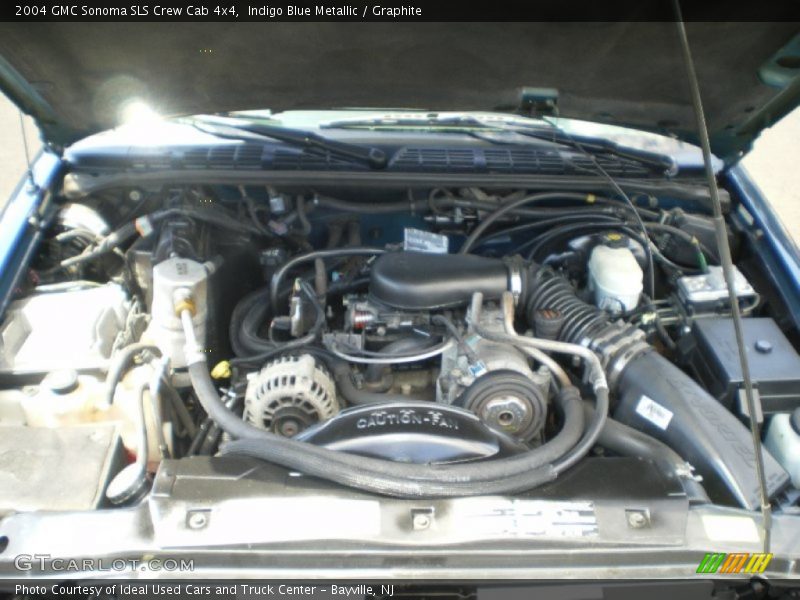 Indigo Blue Metallic / Graphite 2004 GMC Sonoma SLS Crew Cab 4x4