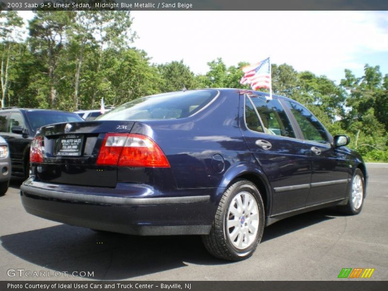 Midnight Blue Metallic / Sand Beige 2003 Saab 9-5 Linear Sedan