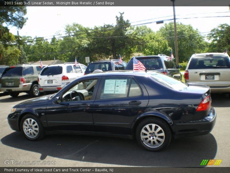 Midnight Blue Metallic / Sand Beige 2003 Saab 9-5 Linear Sedan