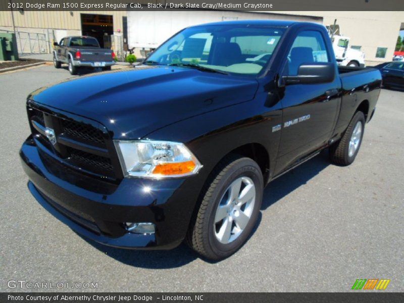 Black / Dark Slate Gray/Medium Graystone 2012 Dodge Ram 1500 Express Regular Cab