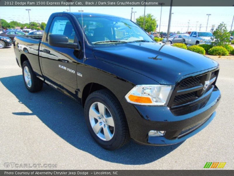 Black / Dark Slate Gray/Medium Graystone 2012 Dodge Ram 1500 Express Regular Cab