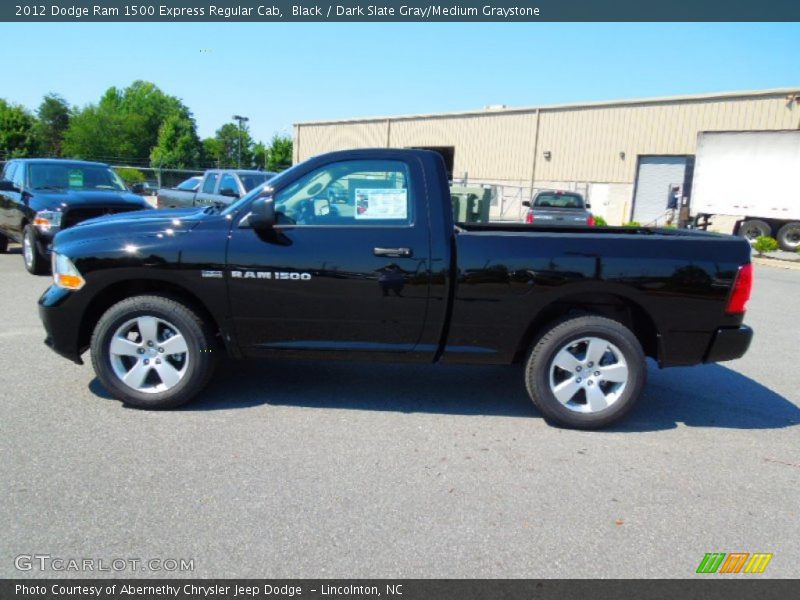 Black / Dark Slate Gray/Medium Graystone 2012 Dodge Ram 1500 Express Regular Cab