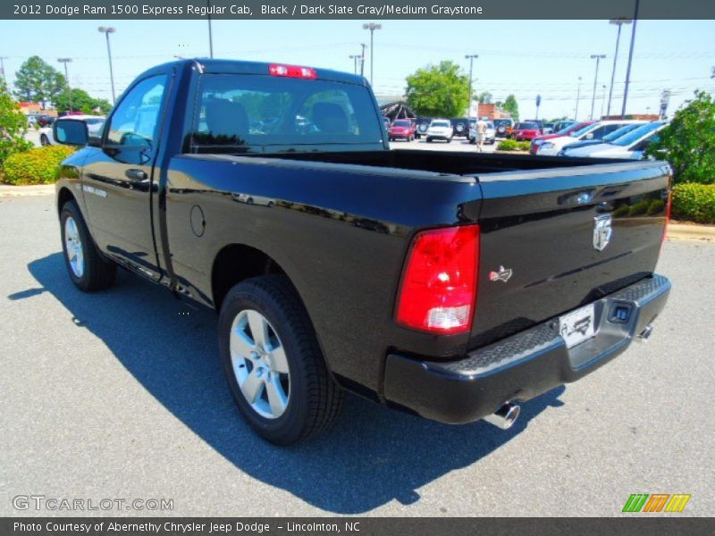 Black / Dark Slate Gray/Medium Graystone 2012 Dodge Ram 1500 Express Regular Cab