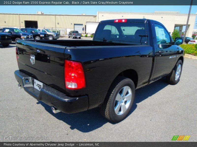 Black / Dark Slate Gray/Medium Graystone 2012 Dodge Ram 1500 Express Regular Cab