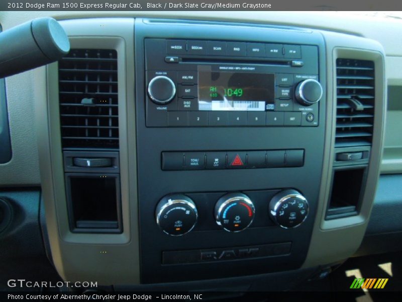 Black / Dark Slate Gray/Medium Graystone 2012 Dodge Ram 1500 Express Regular Cab