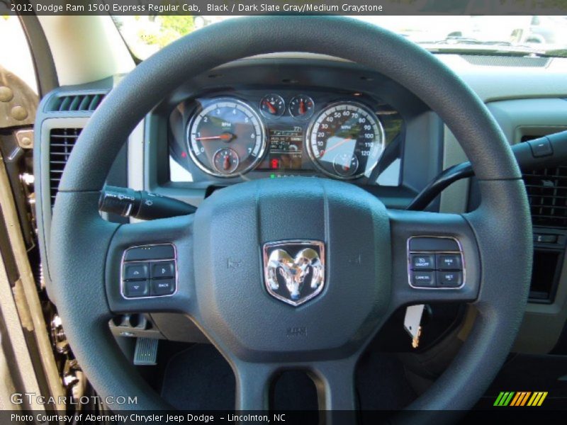 Black / Dark Slate Gray/Medium Graystone 2012 Dodge Ram 1500 Express Regular Cab