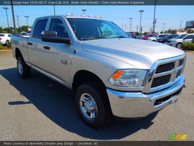 Bright Silver Metallic / Dark Slate/Medium Graystone 2012 Dodge Ram 3500 HD ST Crew Cab 4x4