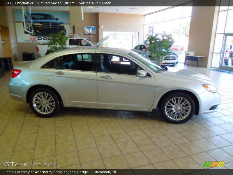 Bright Silver Metallic / Black 2012 Chrysler 200 Limited Sedan