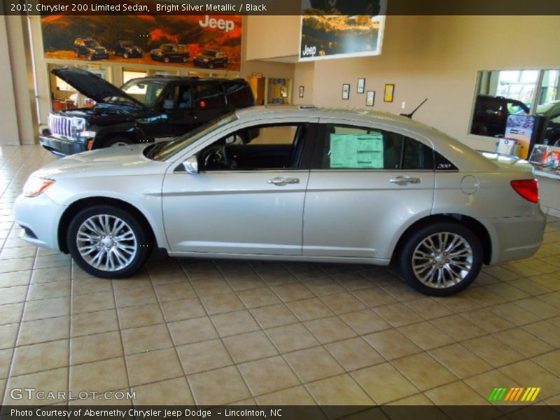 Bright Silver Metallic / Black 2012 Chrysler 200 Limited Sedan