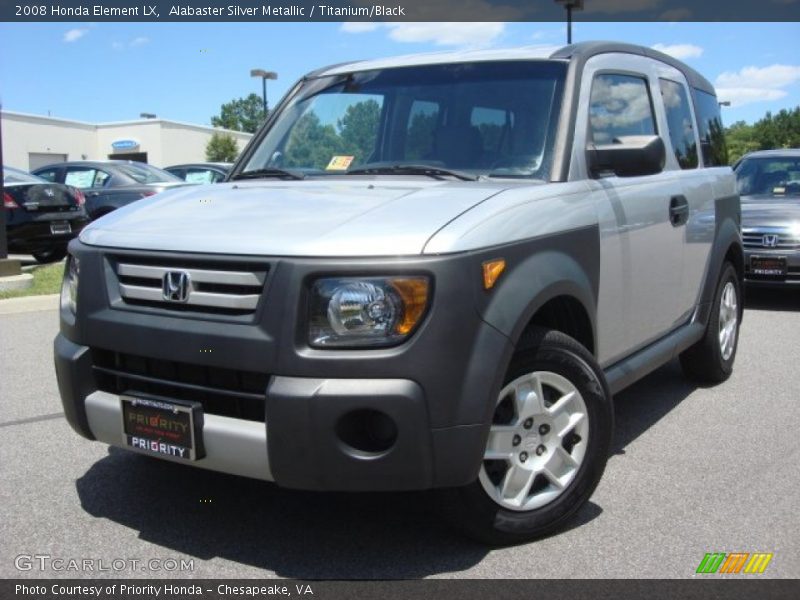 Alabaster Silver Metallic / Titanium/Black 2008 Honda Element LX