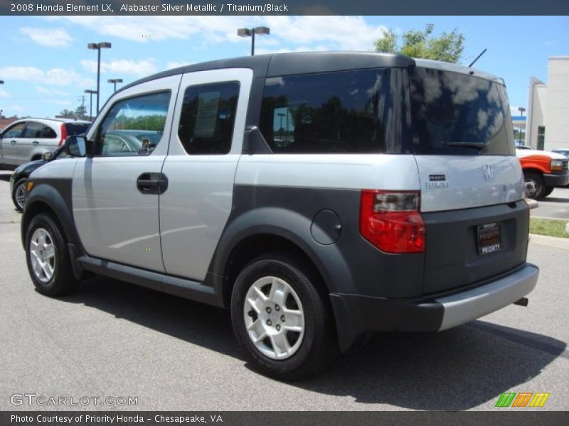 Alabaster Silver Metallic / Titanium/Black 2008 Honda Element LX