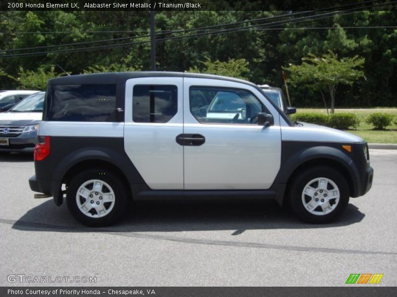 Alabaster Silver Metallic / Titanium/Black 2008 Honda Element LX