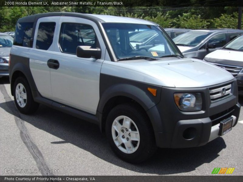 Alabaster Silver Metallic / Titanium/Black 2008 Honda Element LX