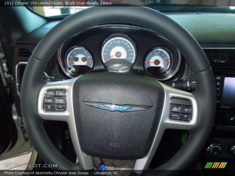 Bright Silver Metallic / Black 2012 Chrysler 200 Limited Sedan