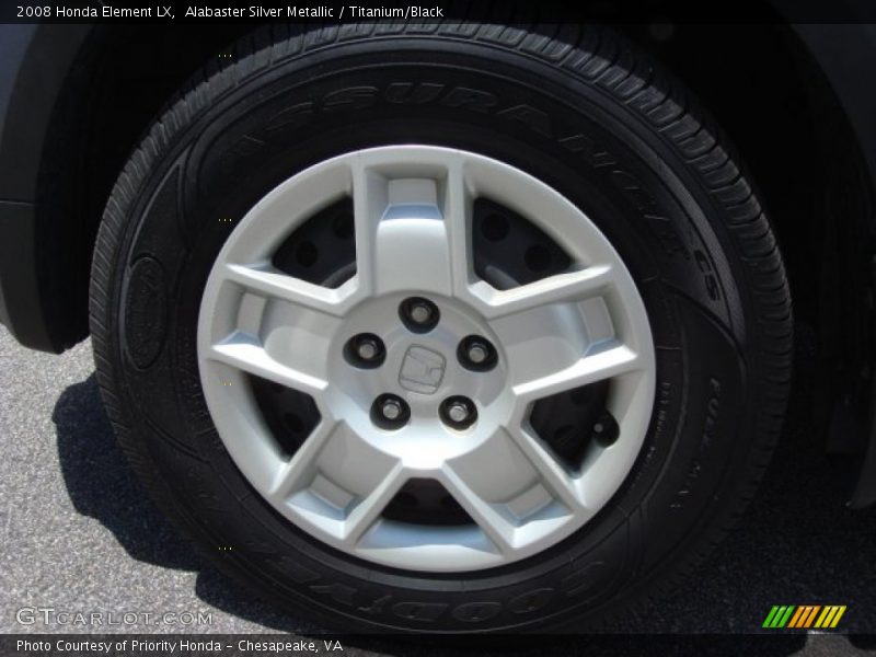 Alabaster Silver Metallic / Titanium/Black 2008 Honda Element LX